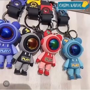Móc khóa thú bông móc khóa phi hành gia cá tính siêu cute dùng treo balo túi xách treo móc khóa PKCX13
