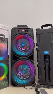 💥ส่งจากกรุงเทพ💥 ลำโพงบลูทูธ SXQF-820D เบสหนัก ดอกใหญ่ 8 นิ้ว ไฟดิสโก้ แถมไมค์สาย คาราโอเกะ ลำโพงบลูทูธแ ลำโพง