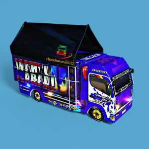 MINIATUR TRUK OLENG KAYU FULL LAMPU WAHYU ABADI / MINIATUR TRUK OLENG MURAH / Mainan anak laki laki / mainan viral miniatur truk/ truk oleng /trukoleng