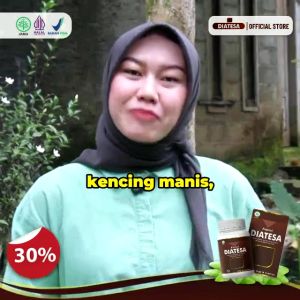 Diatesa: Obat Diabetes Alami & Penurun Gula Darah Kencing Manis 30 Kapsul