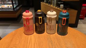 (SG Seller) 320ml Cute Water Bottle Thermal Stainless Steel Water Bottle Portable Coffee Cup  Tumbler Mini Cold And Hot Thermos Insulated Tumbler Vacuum Flask For Girls and Kids