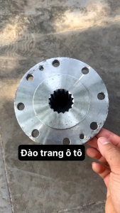 Mặt bích láp 25 tấn 16 then trong 8 lỗ bắt mặt bích cao tổng 55cm dùng bắt cho xe ô tô