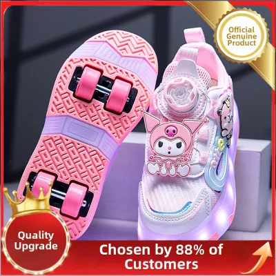 Beedpan | Girls Princess Style Invisible Skate Shoes 4 Wheels
