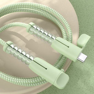 Silicone Protective Case for  Charger Cable Data Line Full Wrap Protection Winding Rope Anti-Breaking Biting Line Tool