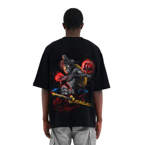 Bandai | Pure Cotton One Piece Tee Stretchy Crew Neck T-shirt Soft & Breathable T-shirt for Sports Casual Wear & Active Lifestyle.