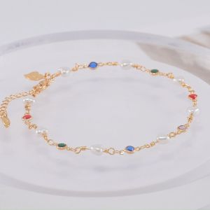 Hyl Jewelry 30A Gelang Kaki Titanium Wanita Emas Muda Perak Asli Dewasa Anti Karat Silver Kerincing Murah Krincing Korea