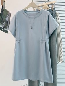 Slim Fit Cover Stomach Loose Straight Tunic Dress