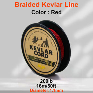 9KM Braided Kevlar Line 1mm~3.9mm Fishing Assist Line High Tensile Strength Tactical Rope Kite Refractory Backpacking Cord