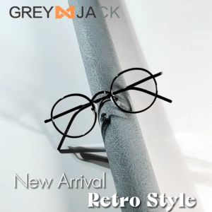 GREY JACK kacamata Frame Anti radiasi blueray photocromic bisa minus model bulat oval fashion metal 1211