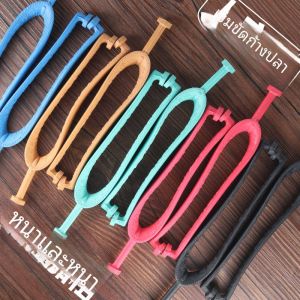 หนาขึ้น สายรัดยางธรรมชาติสามจุดสําหรับรองเท้าแตะอุดตัน ลำลอง ส้นแบนทนต่อการสึกหรอ ฤดูร้อน รองเท้าแตะเยาวชน