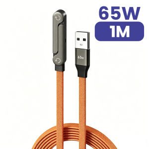 elough | Cáp Sạc Nhanh USB C Sang Type C 65W Tích Hợp Giá Đỡ Điện Thoại Đầu Nối Góc Bộ Chuyển Đổi