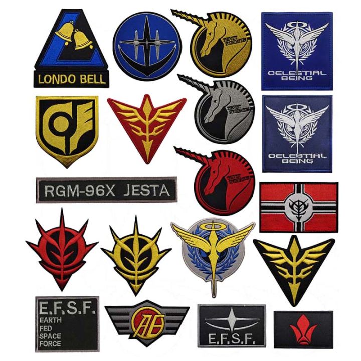 Mảng Vá Thêu Vải Hình Phù Hiệu Mobile Suit Anime, Có Móc Và Vòng Dán ...