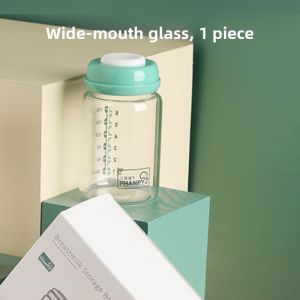 Baby Breast Milk Storage Bottle Wide Mouth Standard Diameter Glass Preservation Cup for Infants And Babies Milk Storage Container