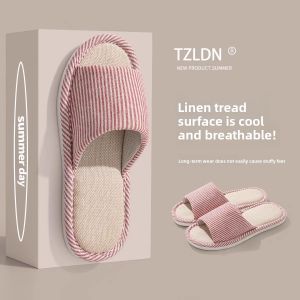 HARSIDE | Anti-Slip Breathable Quiet Indoor Slippers Cotton Linen Fabric