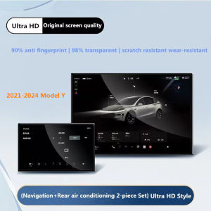 For Tesla Navigation Film Protector Central Control Touch Screen Protective Film HD Film Front Rear Screen Protective Model 3 YL