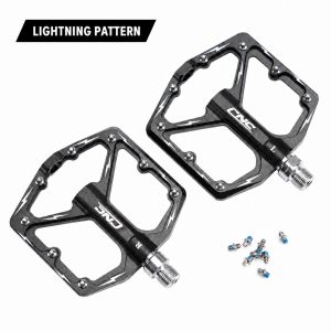 CNC MTB Bicycle Pedals Anti-Slip Wide Flat Platform with Bearings for Mountain Road Bike Cycling Accessories