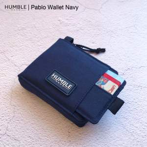 Humble Mans PABLO Wallet Navy - Dompet Pria | Dompet Gantung Leher | Hanging Wallet