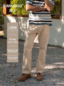 Simwood | Quần Jeans DenimVintage Rửa Mờ Ống Quần Dày 11.3oz