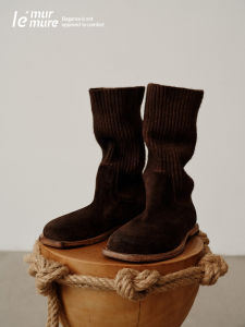 Fashionable Warm Winter Boots with Fur Lining Suede