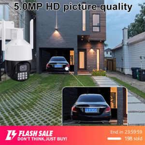 Ekcam กล้องใหญ่ 5.0MP ซิมเน็ต4G LTE คุ้มค่า กล้องวงจรปิด V380 Pro กันฝนและฟ้าผ่า ดูออนไลน์ระยะไกล เสียบชิม รูปหน้า 50 บาท