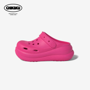 chikoku | Summer Breathable Thick-Heel Slipper 6.5CM