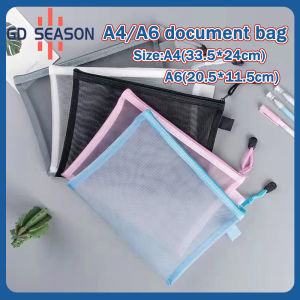 A6 Stationary Mesh Pen Bag Nylon Pencil Bag Pencil Case Mesh Pen Case Pouch Pencil Pouch