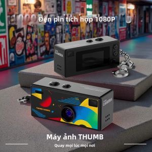 Camera Mini Móc Khóa G6 Retro 1984 1080P HD Máy Quay Phim Kỹ Thuật Số Có Đèn Flash Máy Ghi Vlog CCD Quà Tặng Sinh Nhật