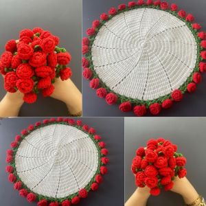 Blanket Flowers Crochet | Taplak meja rajut bunga | Buket bunga viral