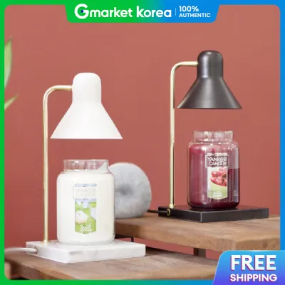 Yankee Candle | The Sweet Monomarble Yankee Candle Warmer Set + 2 Bulbs (Dimmable /Timer)