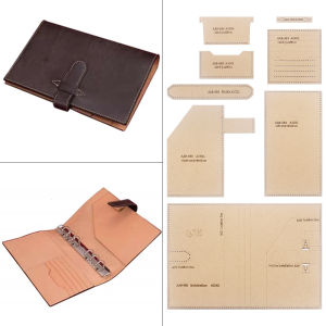 1set DIY Kraft Paper TemplateSewing Handicraft Making StencilIdeal for Making Leather A6 Personalized Creative Note Book Cover