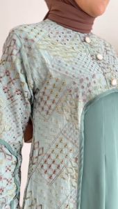 Zahira1808 Saalima 2 Bahan Crespo Bordir Mix Royal Twiss Gamis Murah Trendi Baju Syari Muslim Wanita Ibu Terlaris Baju Pesta Adem Nyaman Di Pakai Real pict Model Busui Kancing Depan - Lazada