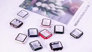 360 Protection Full PC Case For iWatch Frame Apple Watch Screen Protector Hard Casing Series 9 8 7 6 5 4 SE 41mm 40mm 44mm 45mm