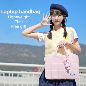 MINGKE Free Gift Laptop Bag 13 14 15.6 Inch Handbag for Women Lightweight Shockproof Water Resistant Stylish Minimalist