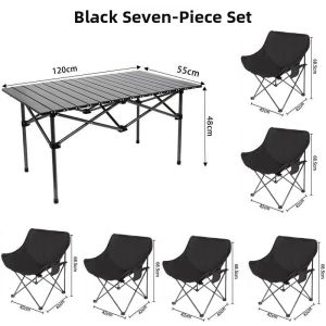 LINSI | Foldable Outdoor Set Picnic Camping Table and Chairs