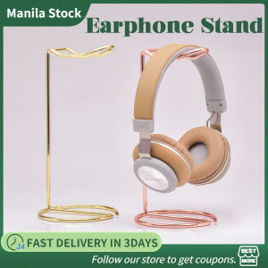 Earphone Stand Stainless Steel Headphone Rack Desktop Metal Hanger Household Office Gold Rack for Necklace