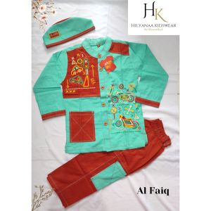 SETELAN KOKO MUSLIM ANAK LAKI LAKI USIA 3-5 TAHUN BY ALFAIQ