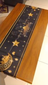 Raya Decor Aidilfitri Table Runner Table Cloth Islamic Muslim Hari Raya Decoration Ramadan Decor Ramadan Karim EID Mubarak