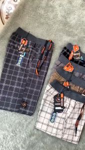 Celana Pendek Pria Dewasa / Fares Motif Tartan Kotak-Kotak Rib Premium By Walrul Casual Denim Combed Premium Stretch / Short Chino Pants / Chino Pendek Pria