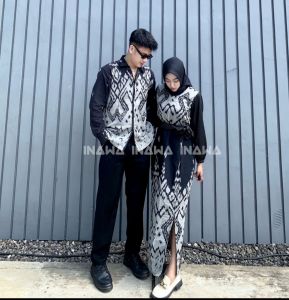 READY STOK - BAJU COUPLE PASANGAN - BAJU TENUN COUPLE - DRESS COUPLE