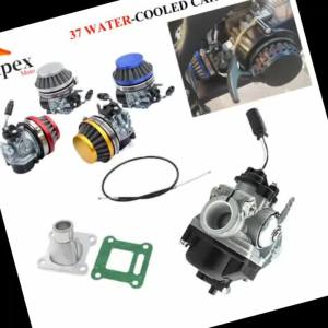 Motorcycle 19mm Racing Carburetor with 58mm Air Filter For 2 Stroke 49cc 50cc 70cc 80cc Motorized Bike Bicycle Mini Bike ATV