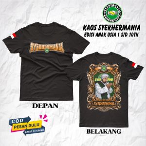[PROMO] Kaos Anak SYEKHERMANIA JUNIOR - Kaos Majelis Anak - Kaos Sholawat Anak - Kaos Syekhermania Anak - Kaos Habib Syech - Kaos Santri Junior