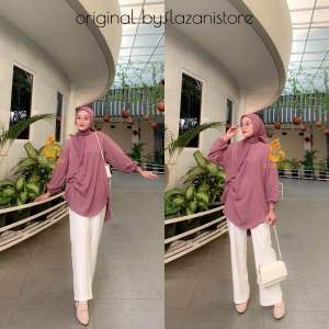 Munna Blouse Serut - Kaftan Serut Jumbo - Kaftan Crincle Oversize