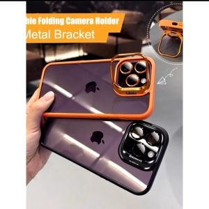 Case U1 Luxe 2 in 1 Free Bonus Tempered Glass Kamera kaca Protector iPhone 11 11 Pro Max iPhone 12 Pro Max  iPhone 13 13 Pro Max iPhone 14 14+ 14 Pro 14 Pro Max iPhone 15 15+ 15 Pro 15 Pro Max Casing Premium Standing Case Hybrida Metal Bracket