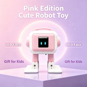 AI Robot with LCD Display | Touch Interactive Voice Control Chat & Dance Educational Learning Companion Toy for Kids