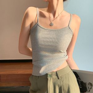 BT Woman Tops Sling Vest Sleeveless Short Sleeved Summer Breathable Interior Layering Extravasation Undershirt Vest Self Cultivation Fashion Baita
