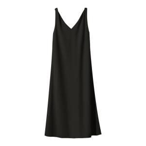 Amii Summer New V-neck Knot Sleeveless Vest Dress Loose Backless Chiffon Skirt Womens Business Casual mid Waist Long Dress