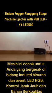 KALLA Taffled Mesin Fogger Alat Pembuat Asap Kabut Panggung RGB LED 500 with RGB LED - KY-LED500