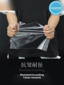 Famoustore 100PCS Transparent OPP Plastic Bag Self Adhesive Plastic Bag