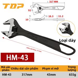 Mỏ Lết Điều Chỉnh Mỏng Cao Cấp 8 Inch