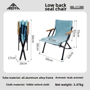 AREFFA | Portable Aluminum Outdoor Folding Chair